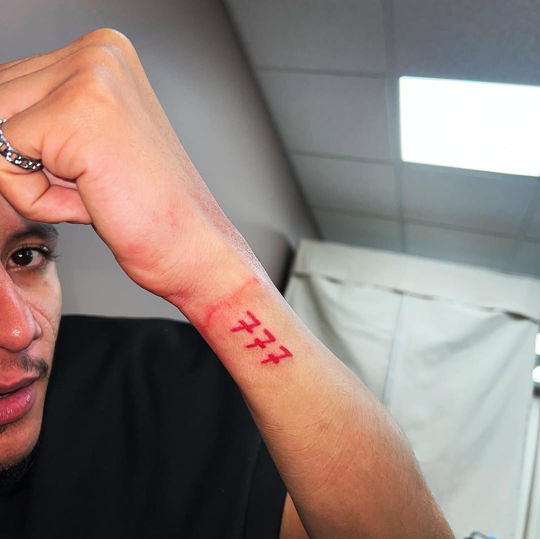 Tattoo by @silkyinks — lettering_script, minimalist
