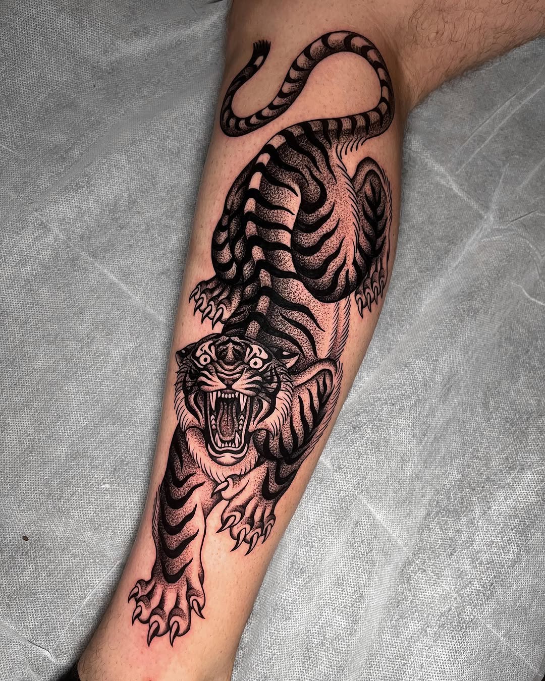 Tattoo by @jae_tatt — blackwork, dotwork