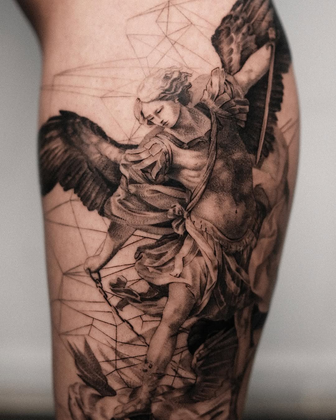 Tattoo by @blackbird_tattooer — black_and_grey, realism
