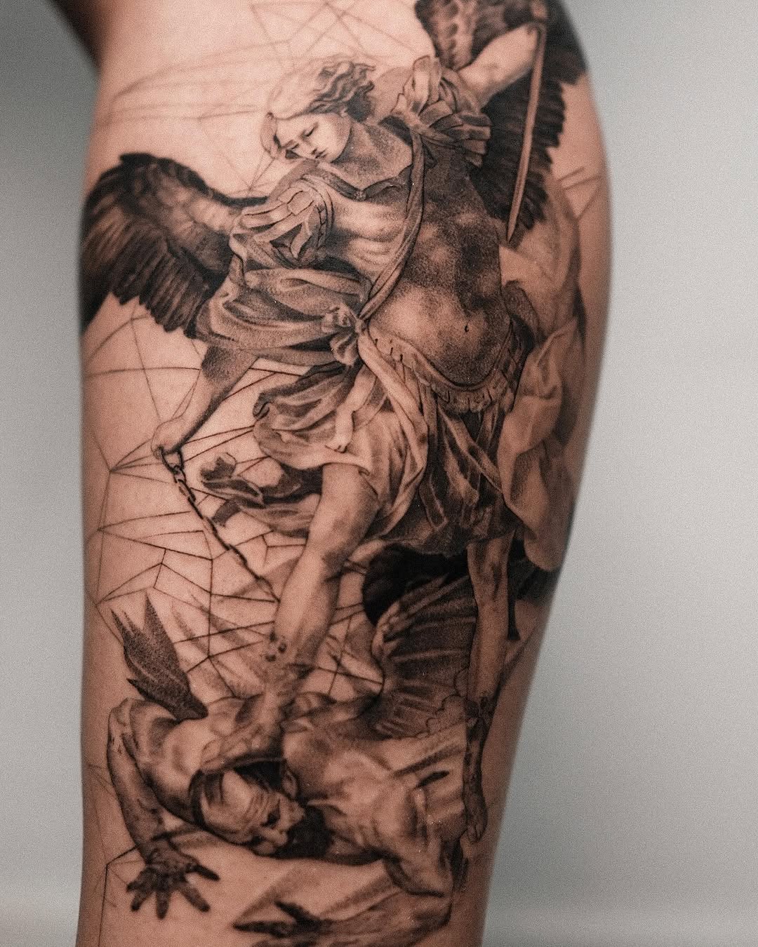 Tattoo by @blackbird_tattooer — realism, black_and_grey