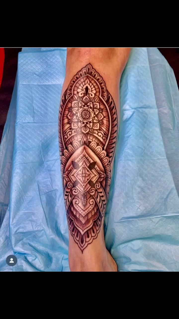 Tattoo by @kaptainbubbles — ornamental, black_and_grey