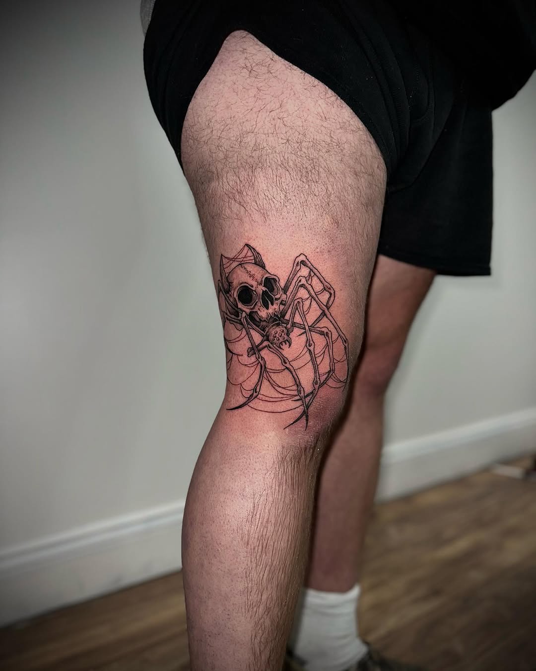 Tattoo by @timothythetattooist — dark_realism, black_and_grey