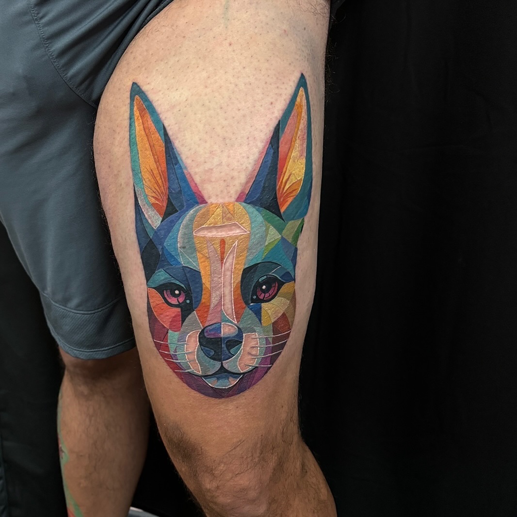 Tattoo by @cji.tattoo — geometric, realism