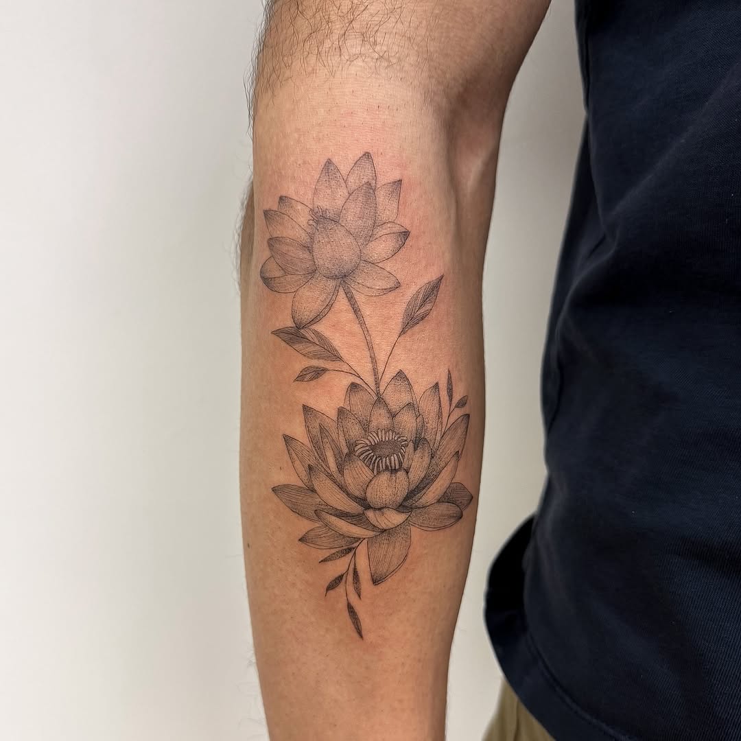 Tattoo by @inkbycee β fine_line, black_and_grey