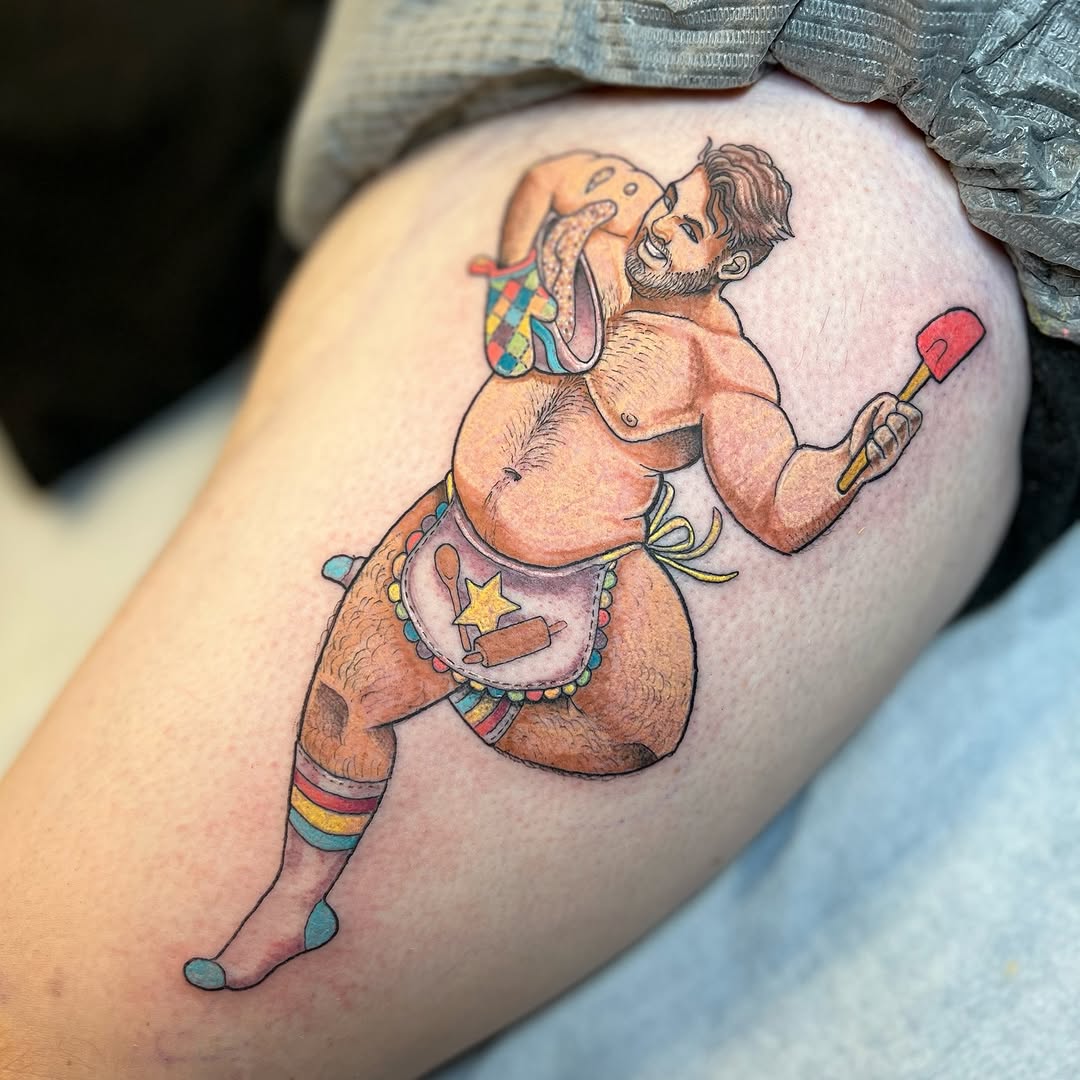 Tattoo by @alextattoosnc — illustrative, new_school