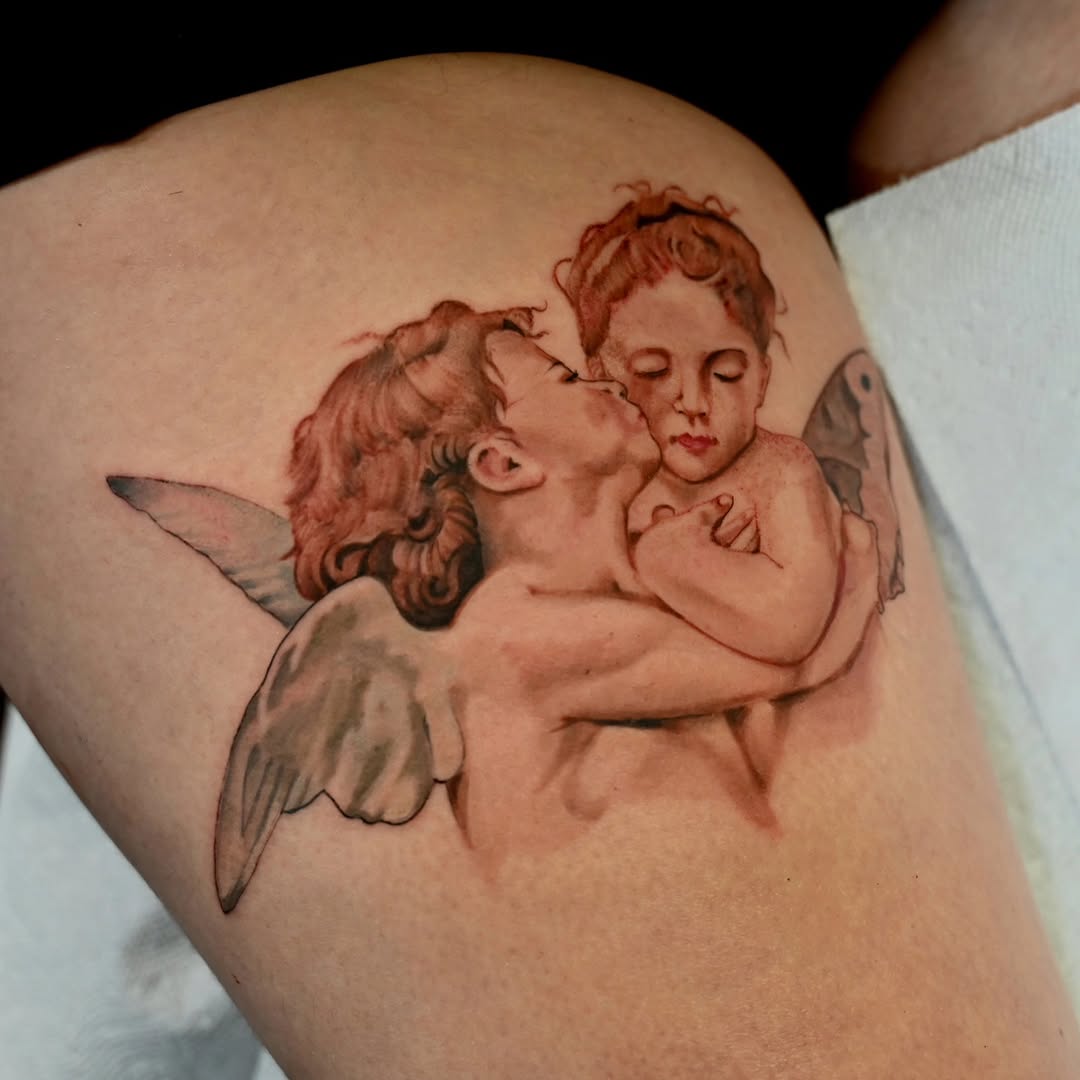 Tattoo by @ironmiketattoos — realism, black_and_grey