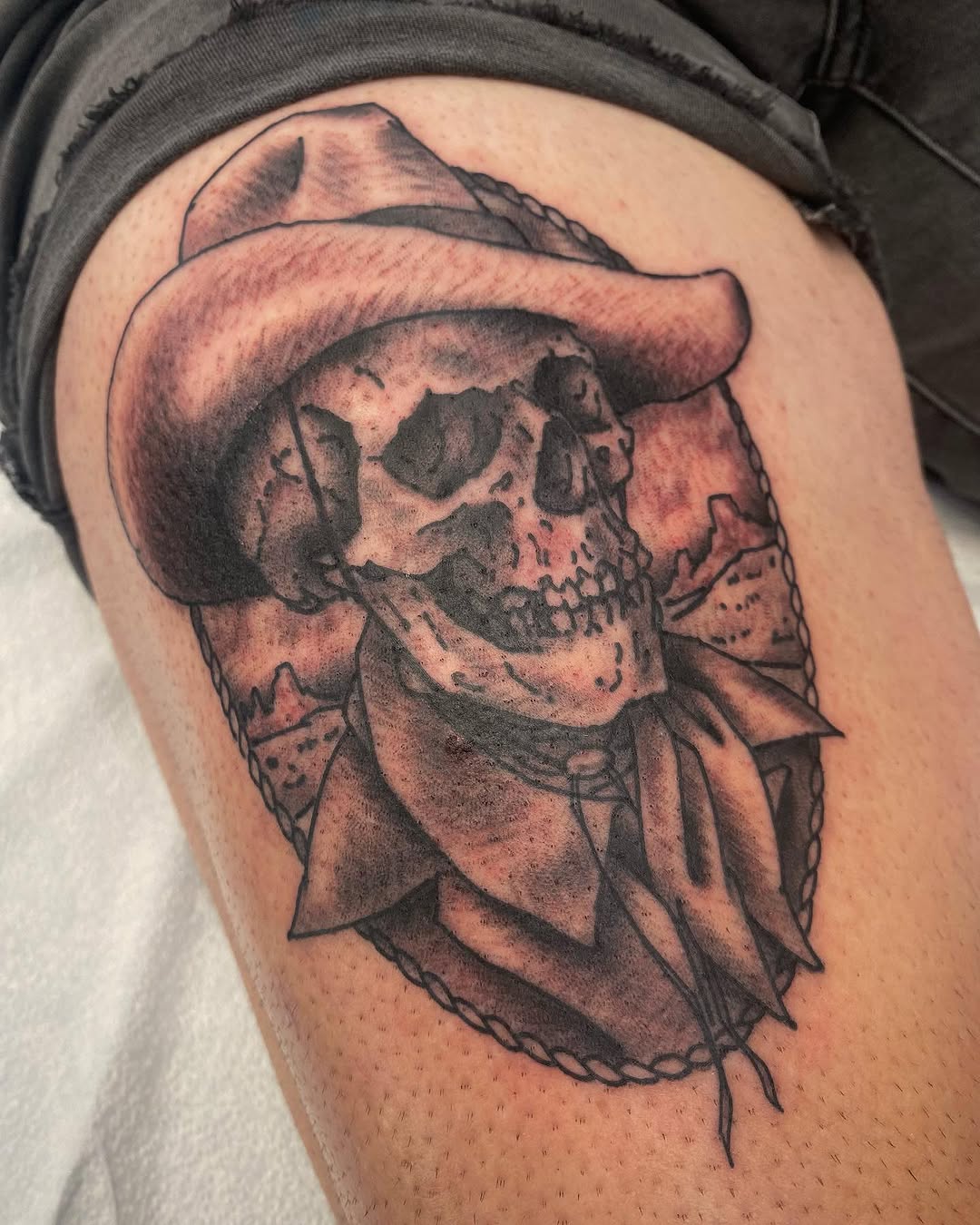 Tattoo by @clarenceworley — black_and_grey, realism