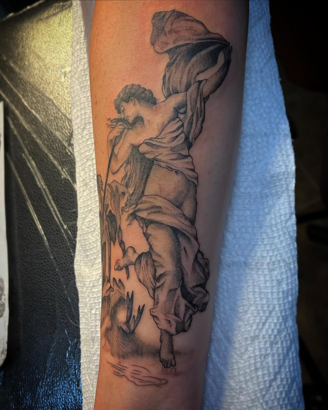 Tattoo by @made_by_mathis — realism, black_and_grey