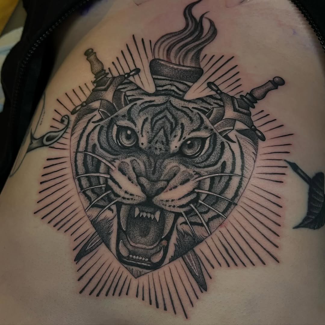 Tattoo by @adamhabecker — black_and_grey, realism