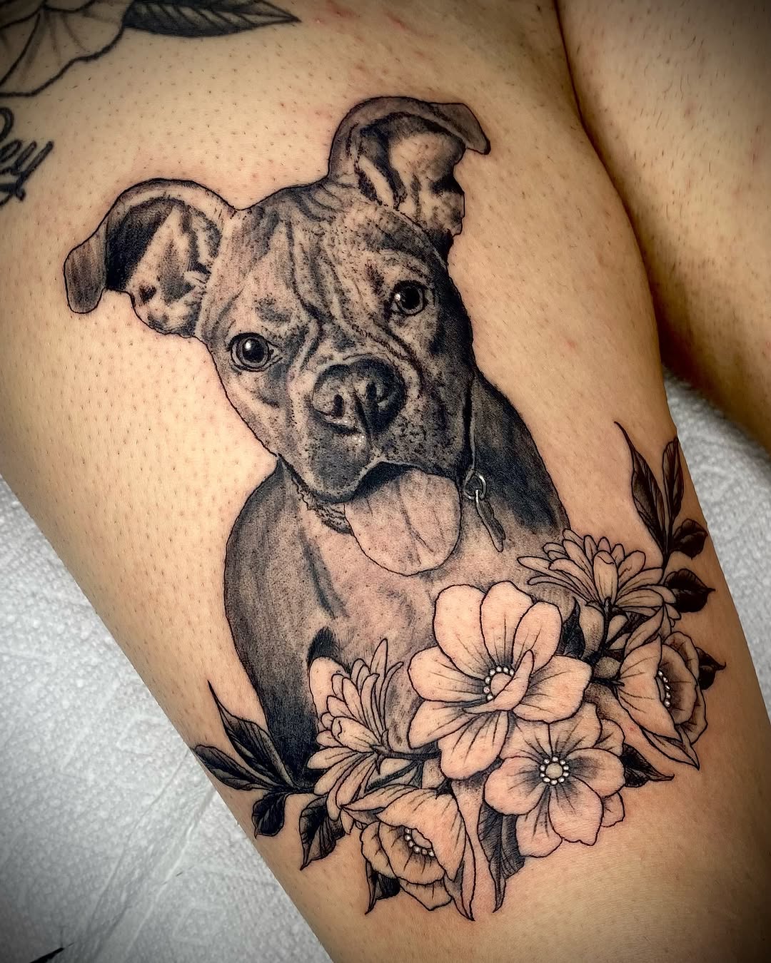 Tattoo by @inkedby_adam — black_and_grey, realism