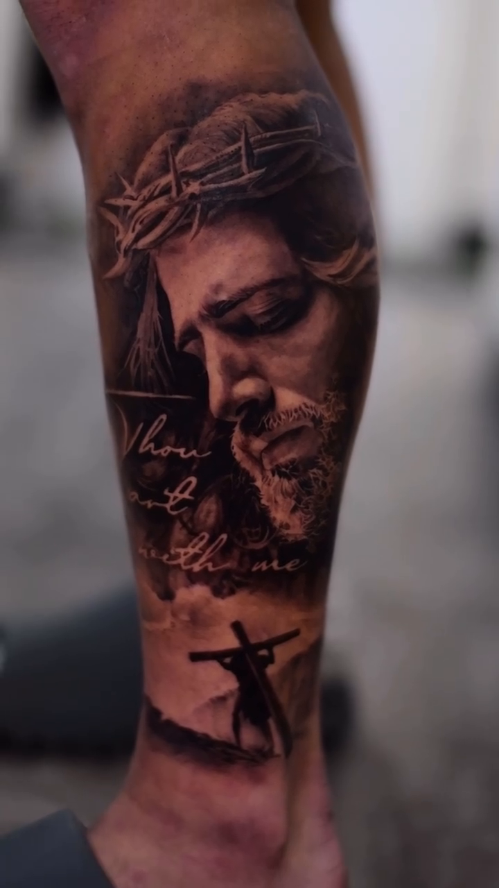 Tattoo by @joyboytattoos โ realism, black_and_grey