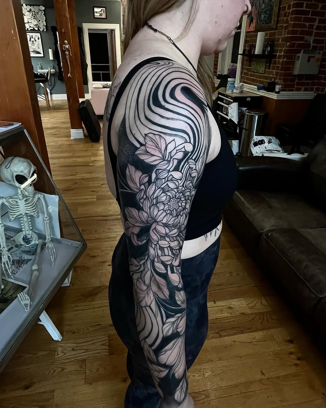Tattoo by @chloeinknart — black_and_grey, ornamental