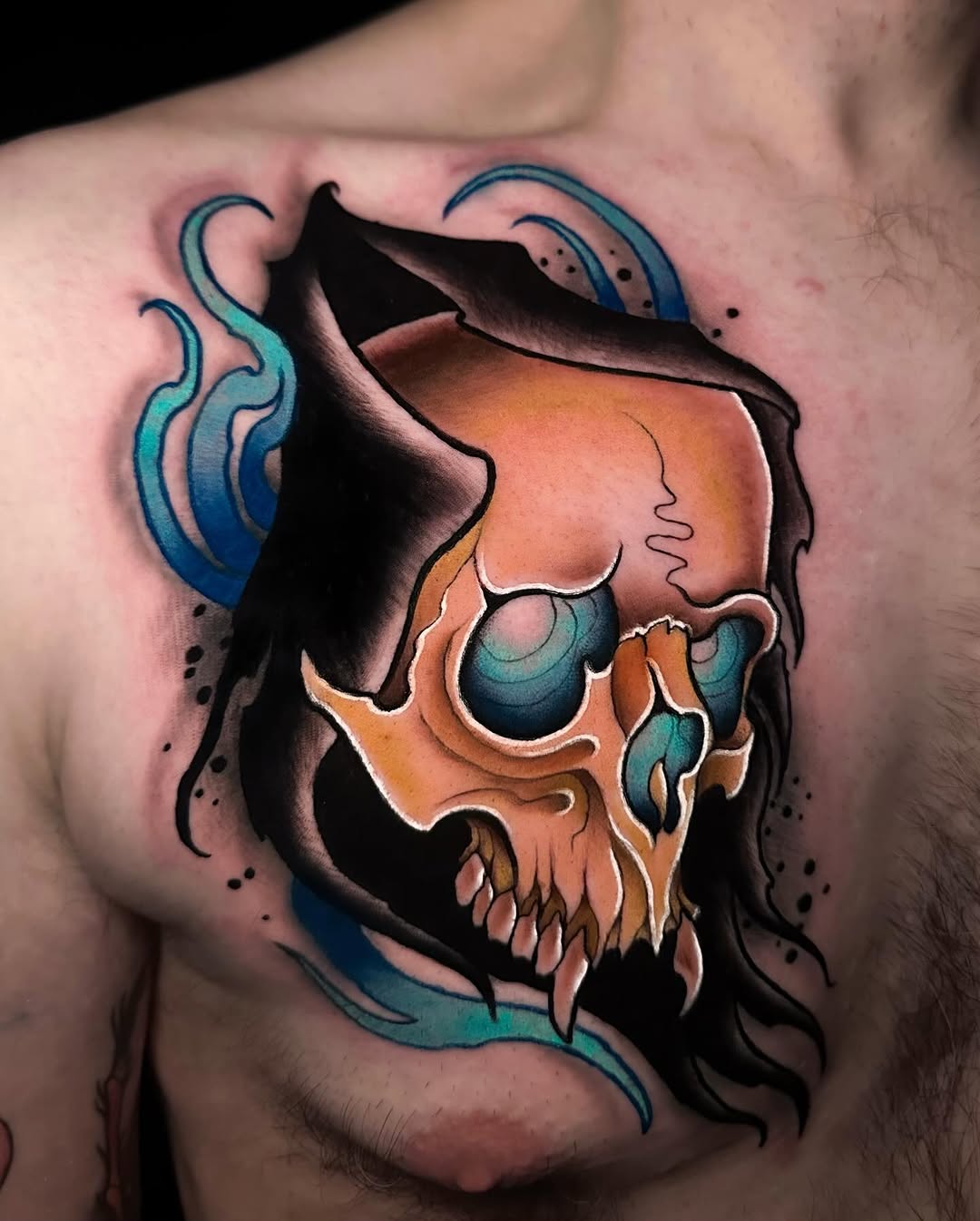 Tattoo by @copperbunnyink โ neo_traditional, blackwork