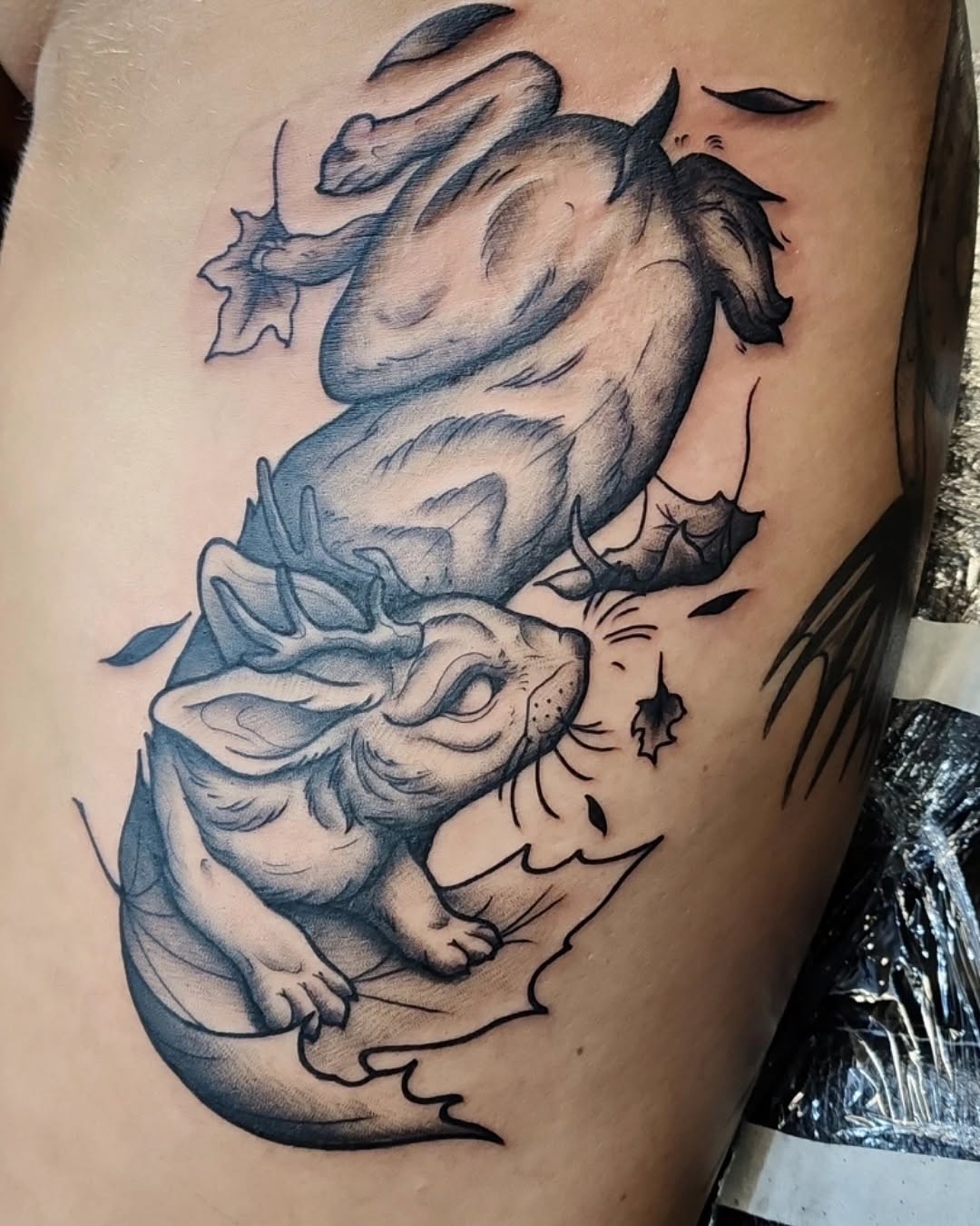 Tattoo by @dunebuggybobby — black_and_grey, realism