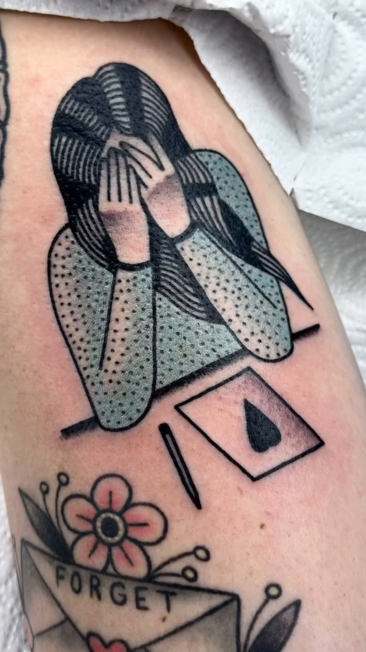 Tattoo by @darkcherry__ โ american_traditional