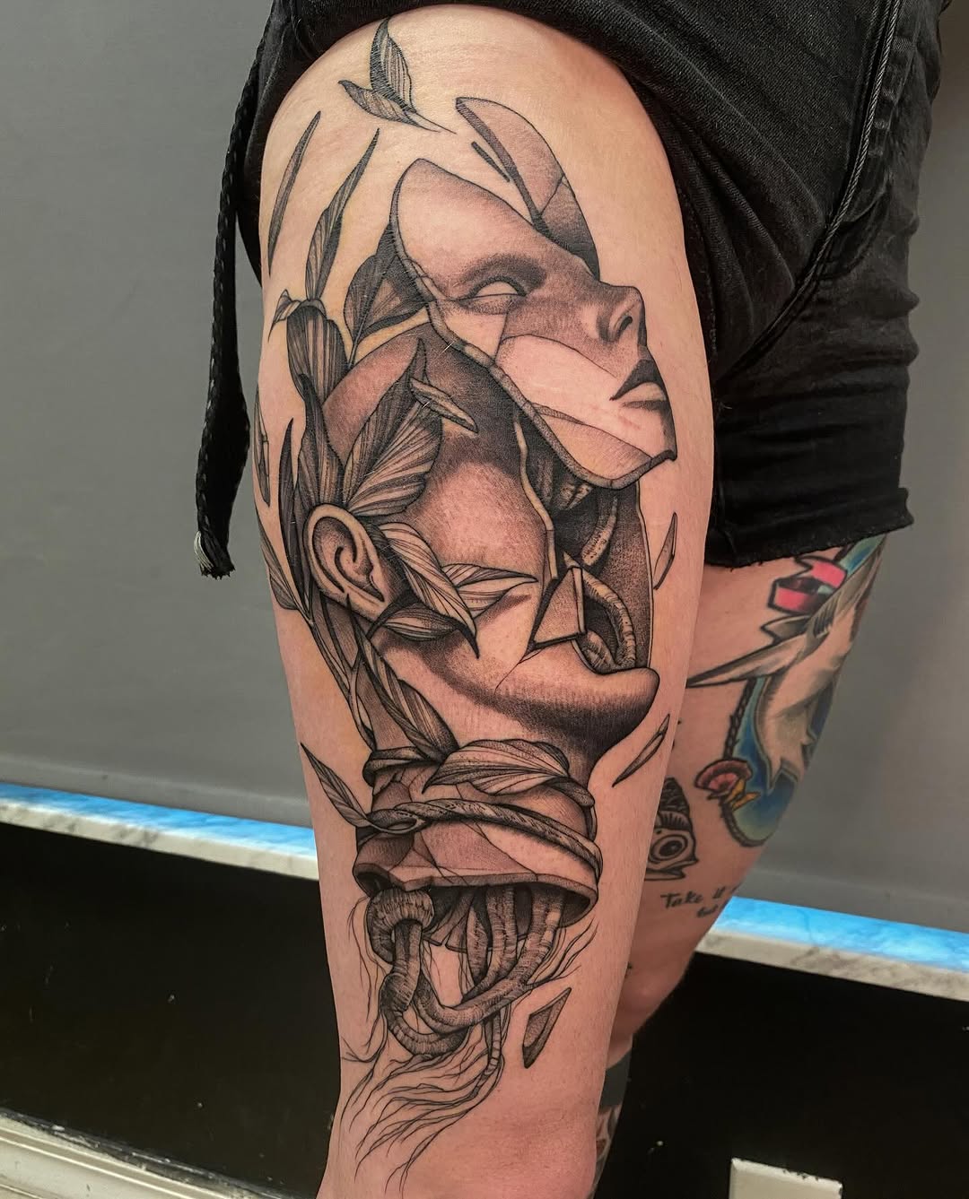 Tattoo by @legend_eli — black_and_grey