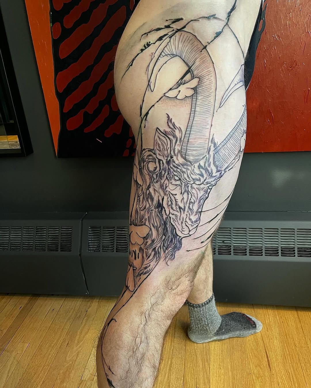 Tattoo by @fraserwright — black_and_grey, illustrative