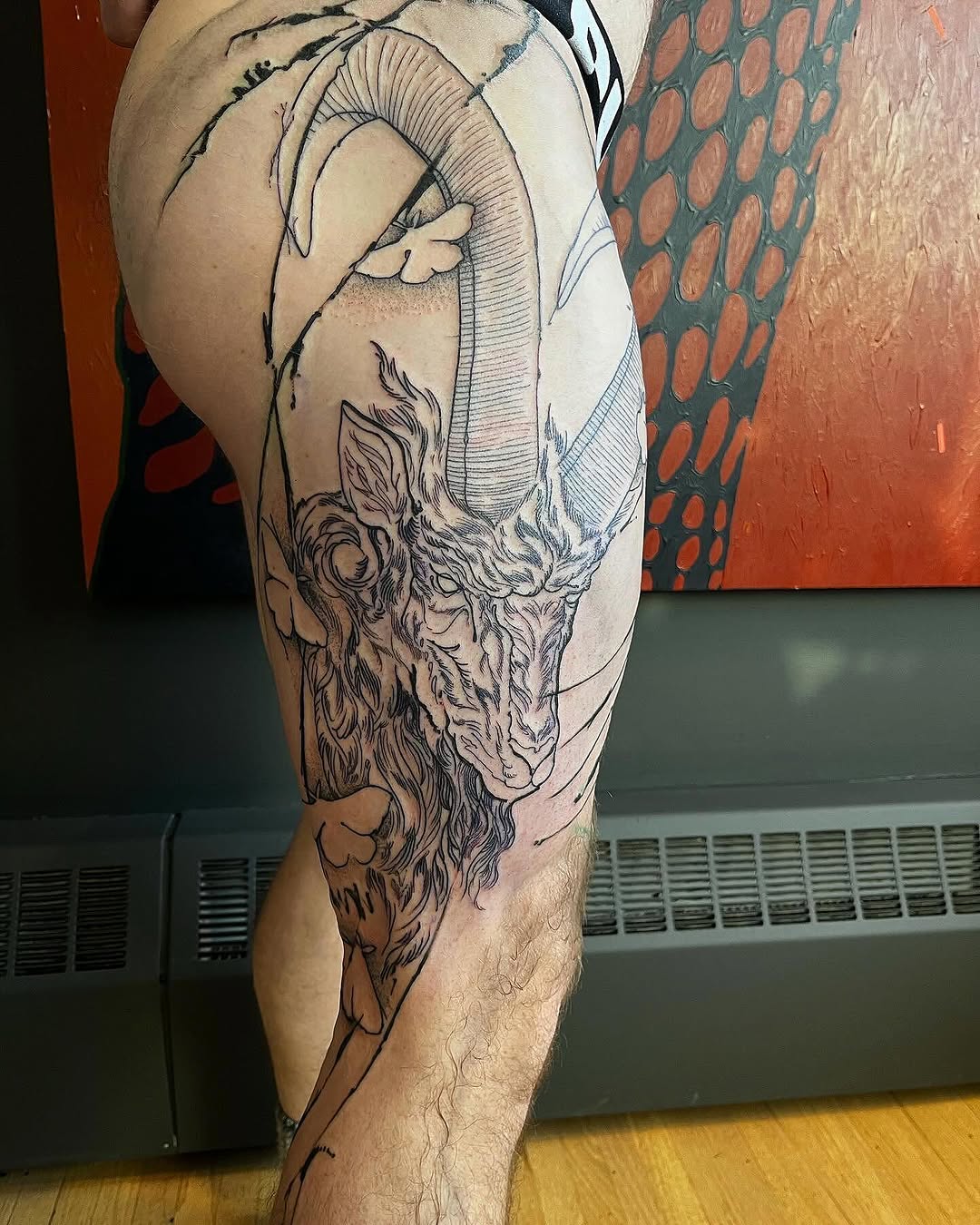 Tattoo by @fraserwright — black_and_grey, illustrative