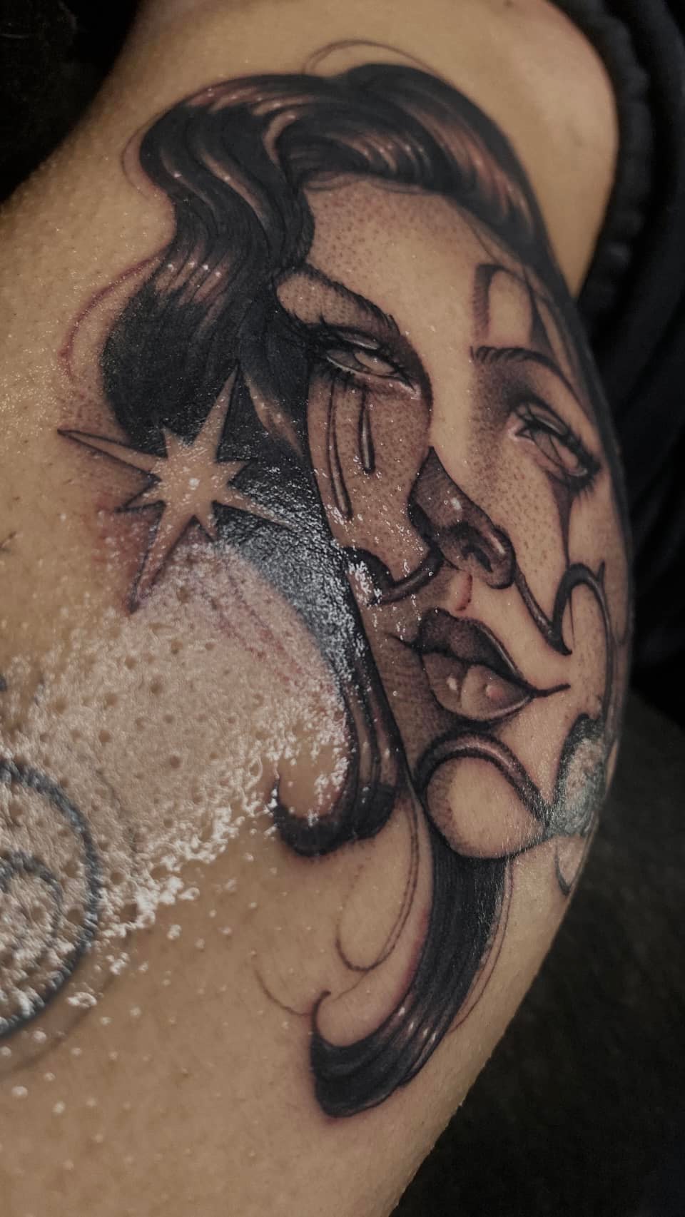Tattoo by @taylorelizabethtattoos β chicano, black_and_grey