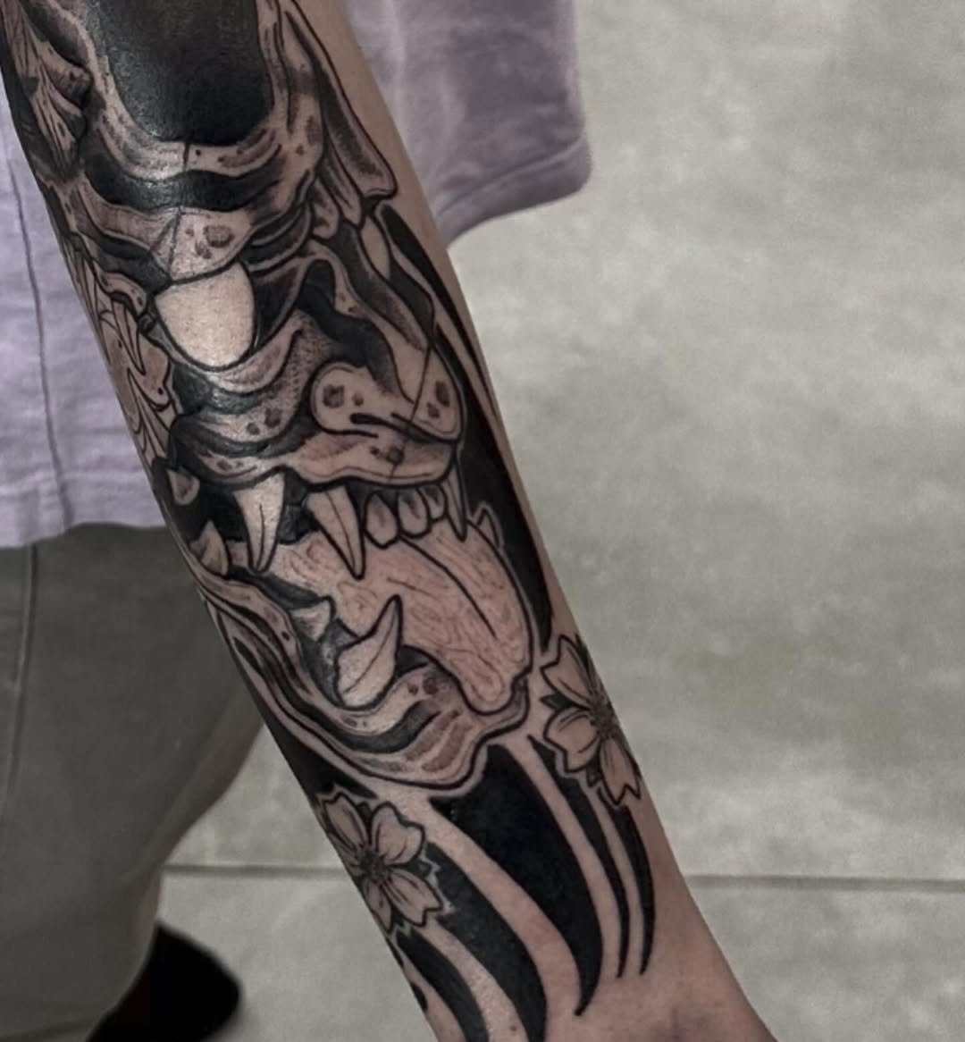 Tattoo by @tristvn_ttt โ japanese_irezumi, black_and_grey