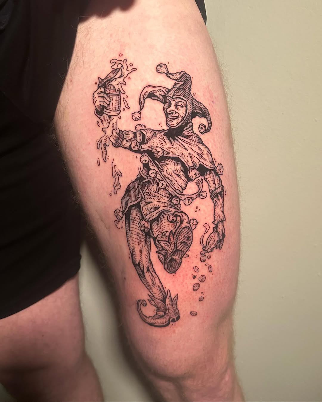 Tattoo by @cierahightattoos — illustrative, black_and_grey