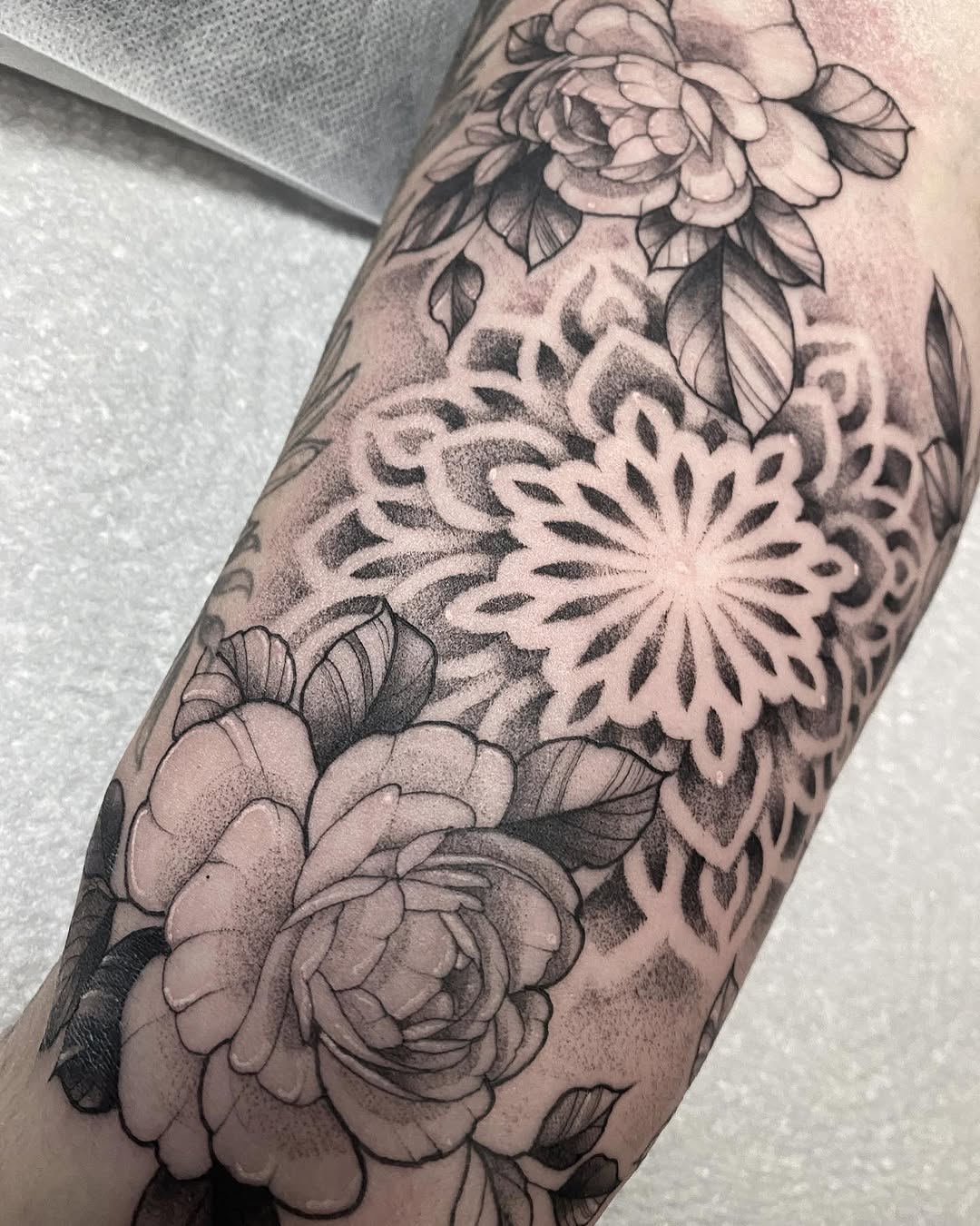 Tattoo by @tatsbyerin — black_and_grey