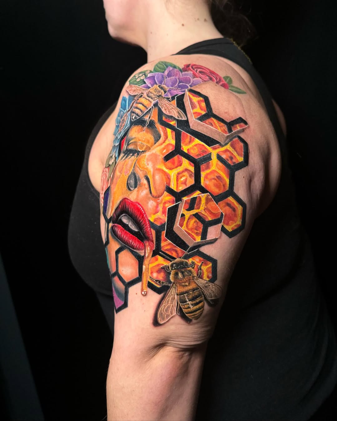 Tattoo by @jhedguevaratattoos — realism, trash_polka