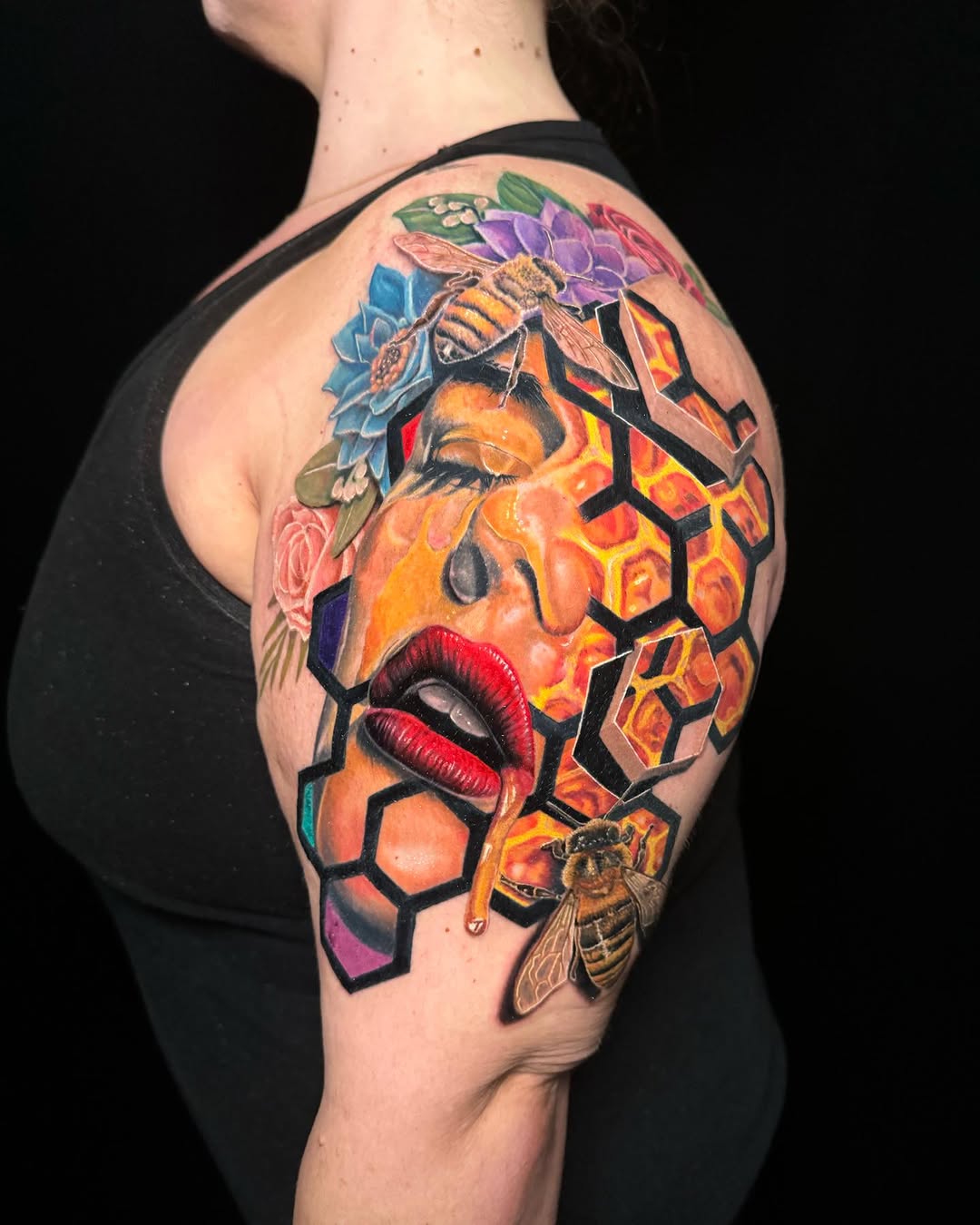 Tattoo by @jhedguevaratattoos — realism, trash_polka