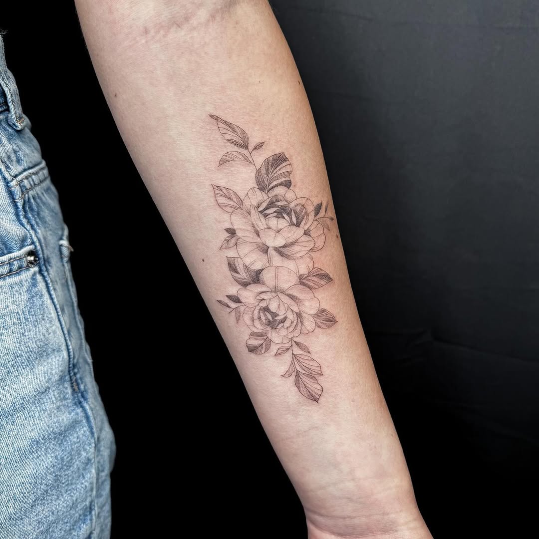 Tattoo by @inkbycee β fine_line, black_and_grey