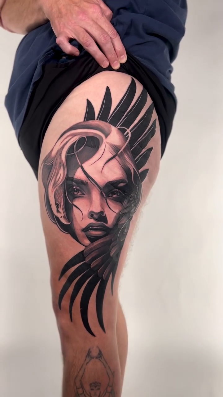 Tattoo by @alandras.art โ realism, black_and_grey