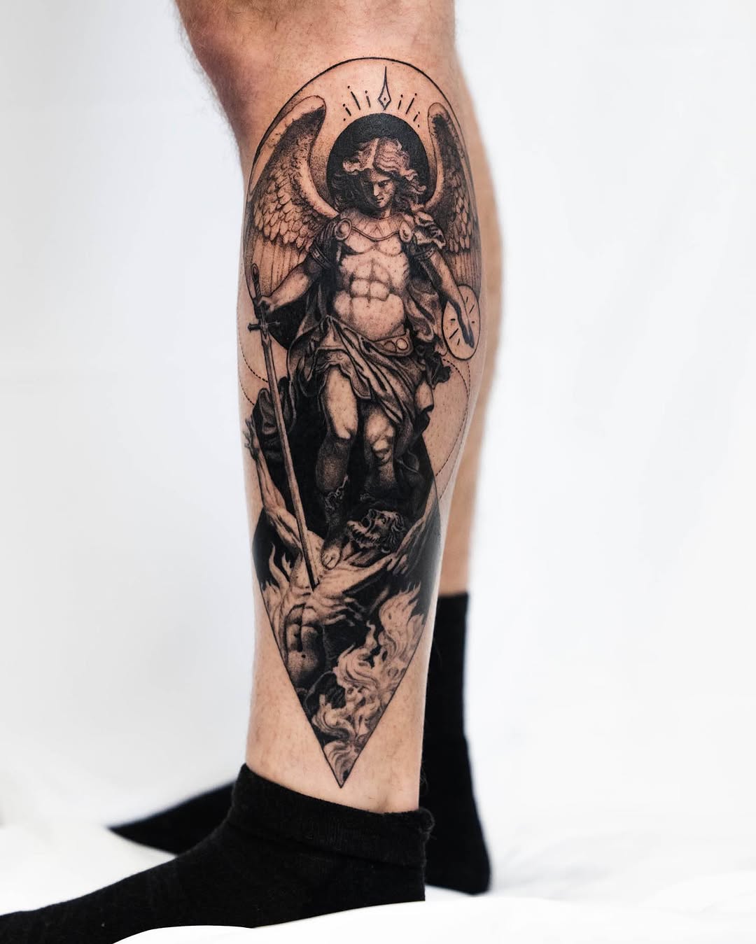 Tattoo by @bensart — black_and_grey, realism