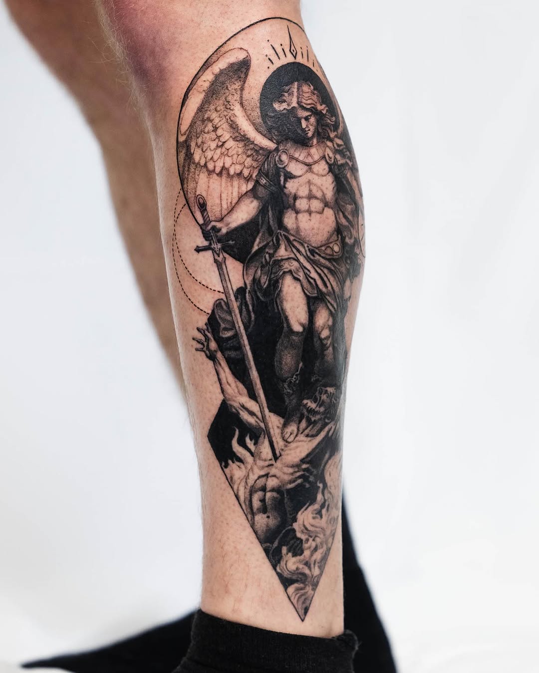 Tattoo by @bensart — black_and_grey, realism