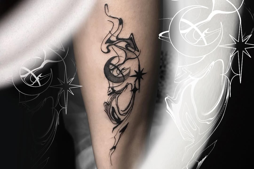 Tattoo by @gaoq.tattoo — blackwork, ornamental