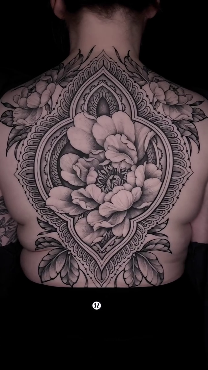 Tattoo by @jordanallredart — ornamental, dotwork
