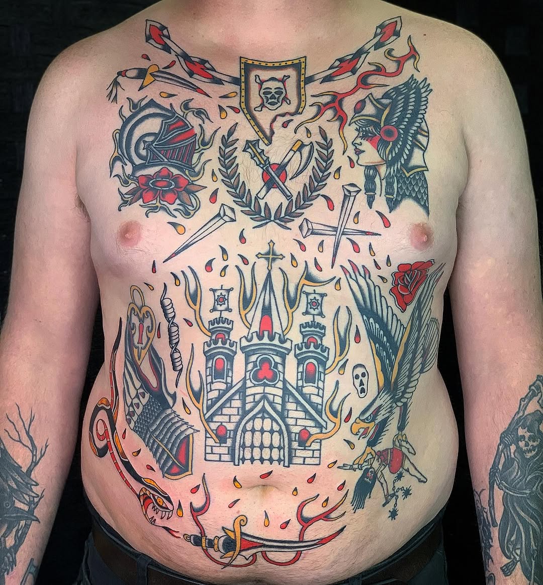 Tattoo by @moosetattooer β american_traditional