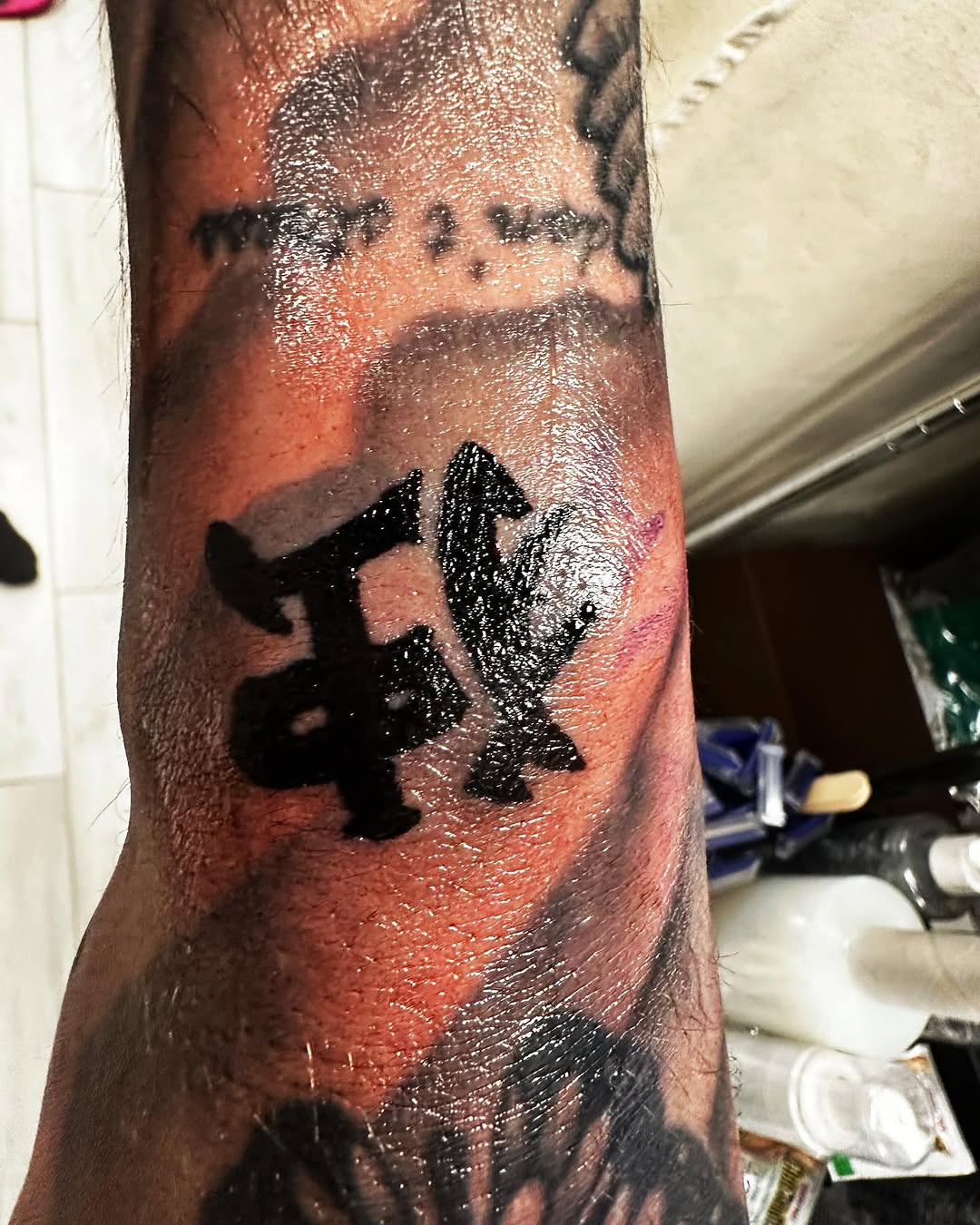 Tattoo by @silkyinks — blackwork, illustrative