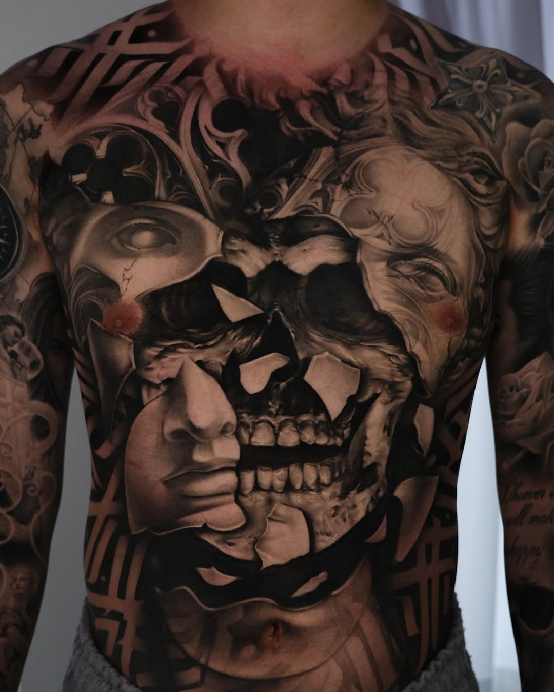 Tattoo by @gisoo.tat β realism, black_and_grey