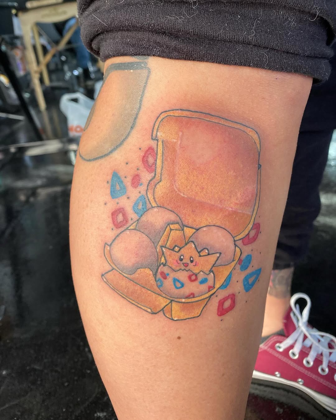 Tattoo by @blkndrose — new_school, anime