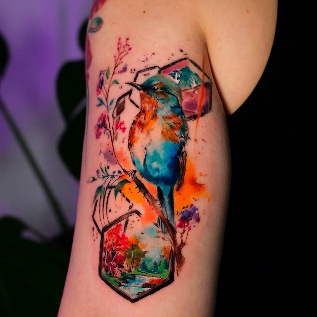 Tattoo by @senaasogutlu — watercolor, realism