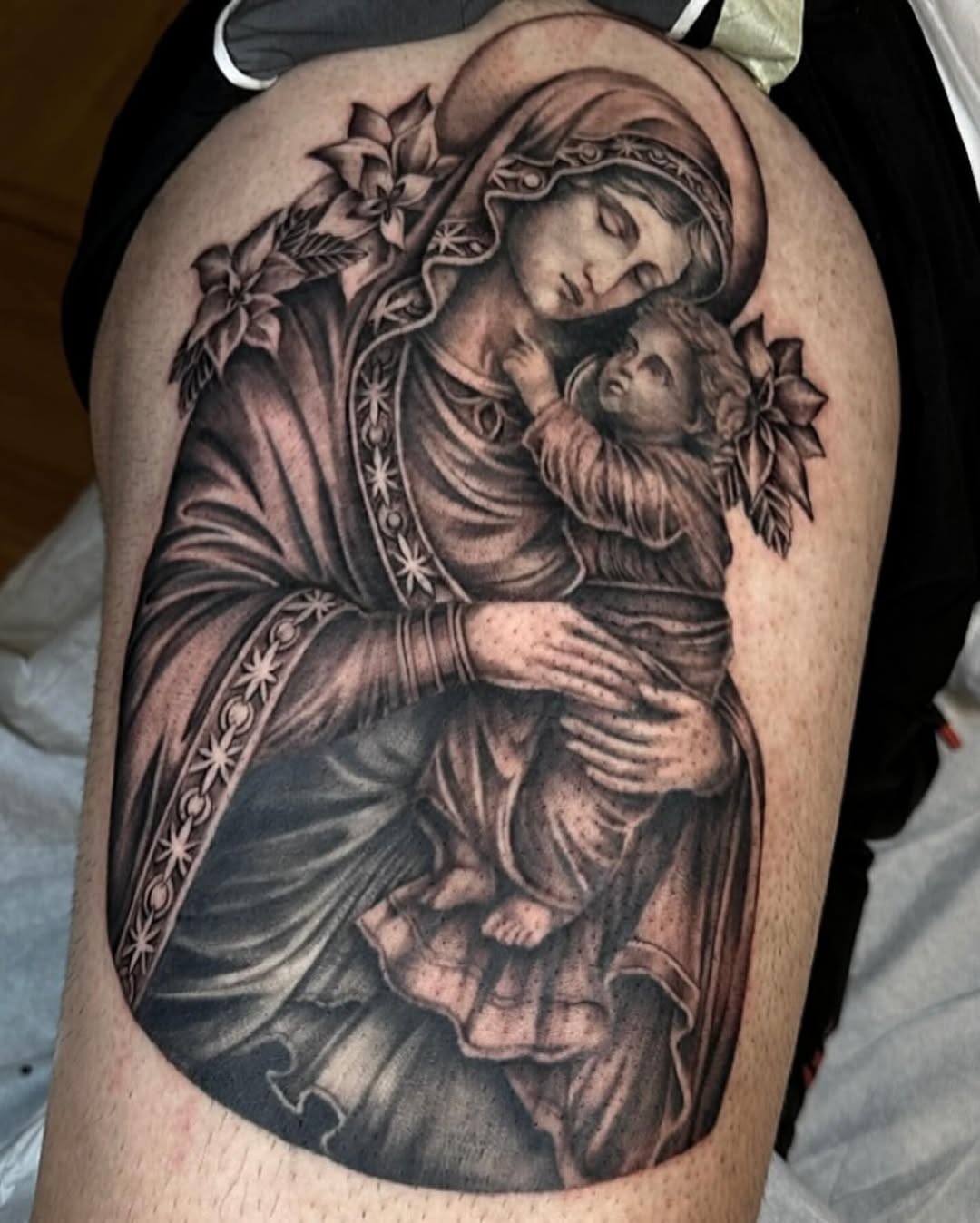 Tattoo by @hollee.ink — realism, black_and_grey