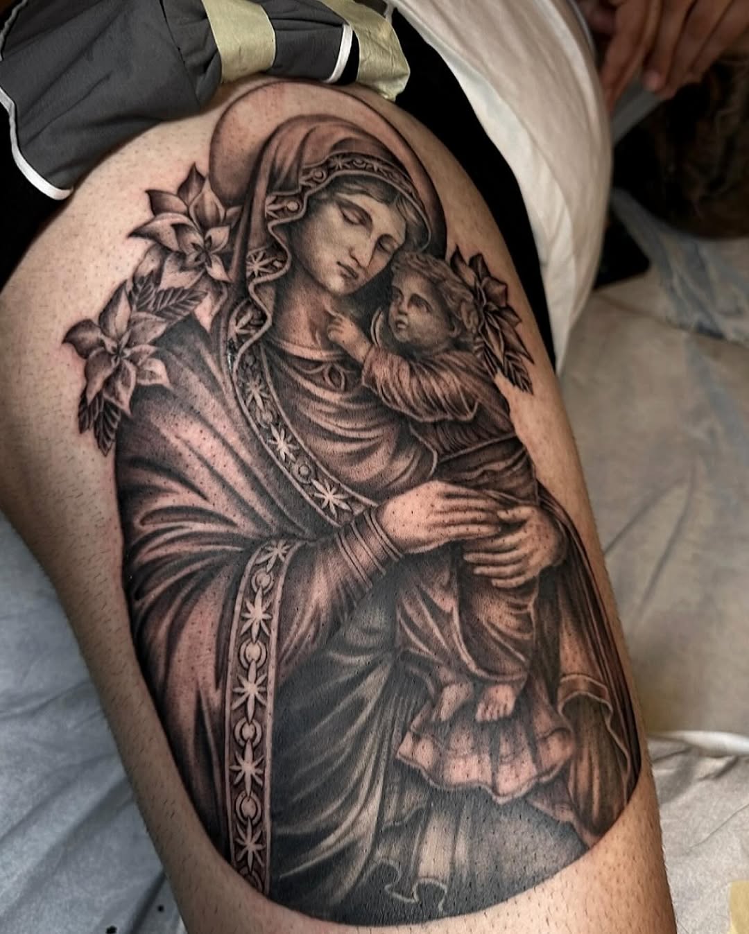 Tattoo by @hollee.ink — realism, black_and_grey