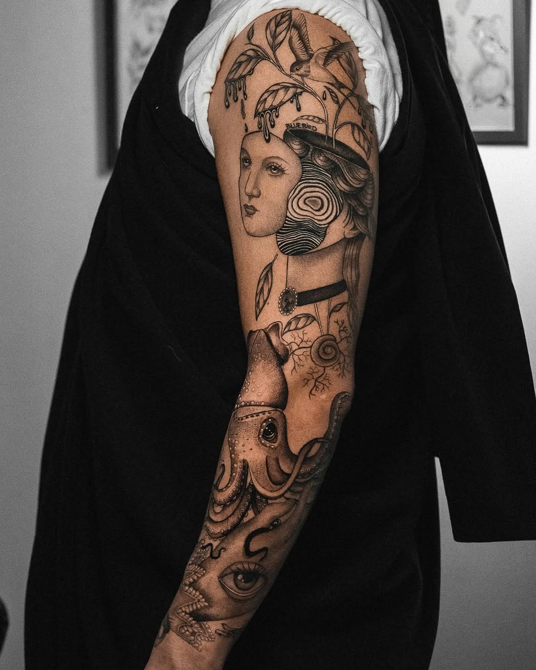 Tattoo by @bluebird.ink β black_and_grey, realism