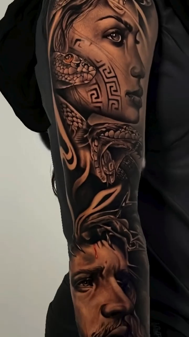 Tattoo by @botero_tattoo — realism, black_and_grey