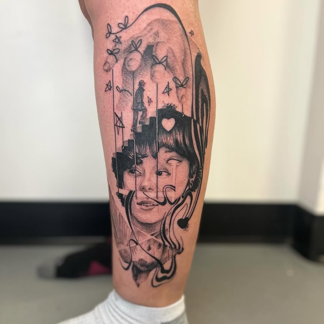 Tattoo by @smokesart — black_and_grey, realism