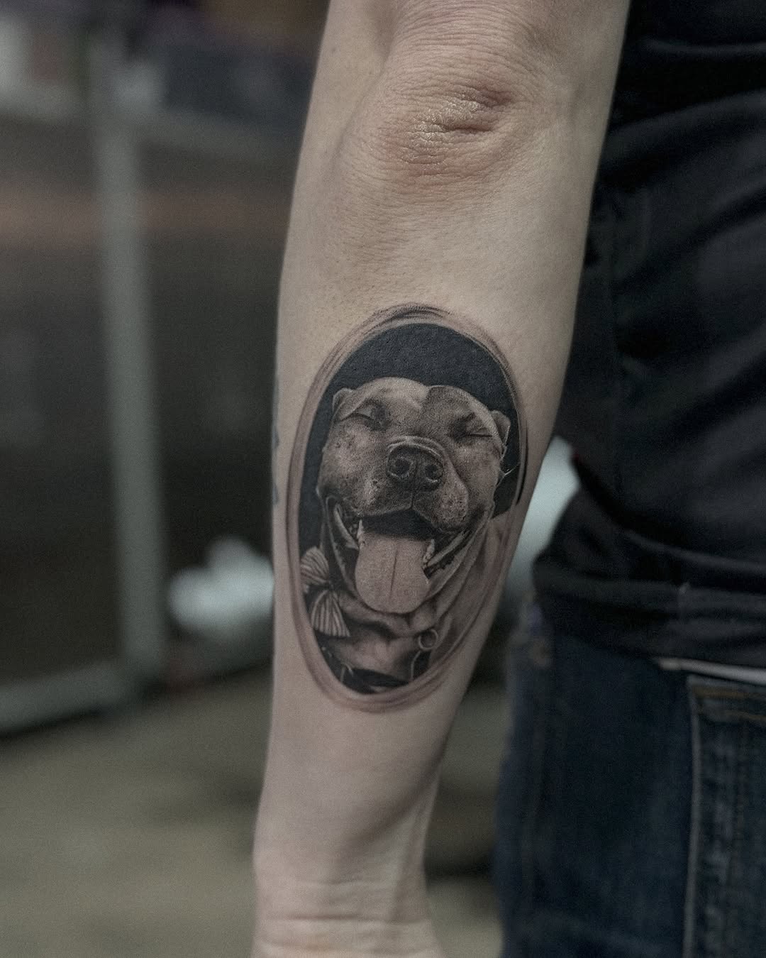 Tattoo by @dima___sova — realism, black_and_grey