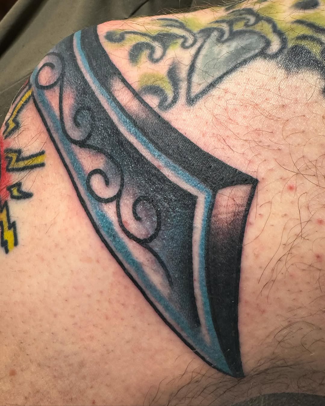 Tattoo by @mighty_chrispins — blackwork, ornamental