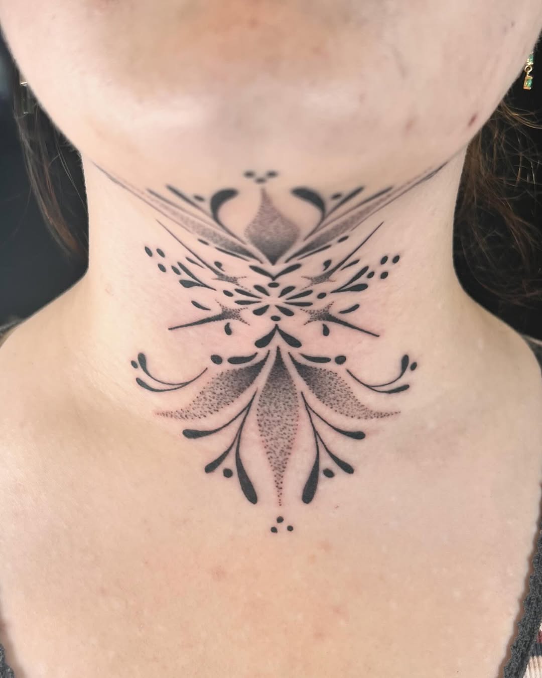 Tattoo by @kay.inkss — geometric, dotwork