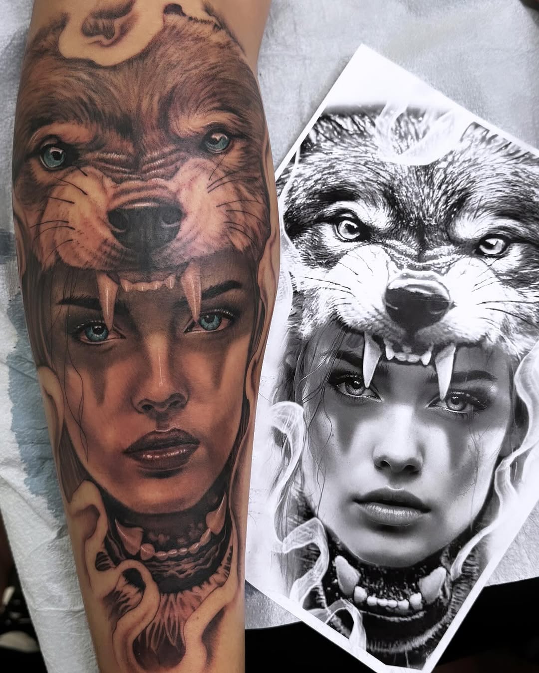 Tattoo by @kevinavila_tattoos — realism, black_and_grey