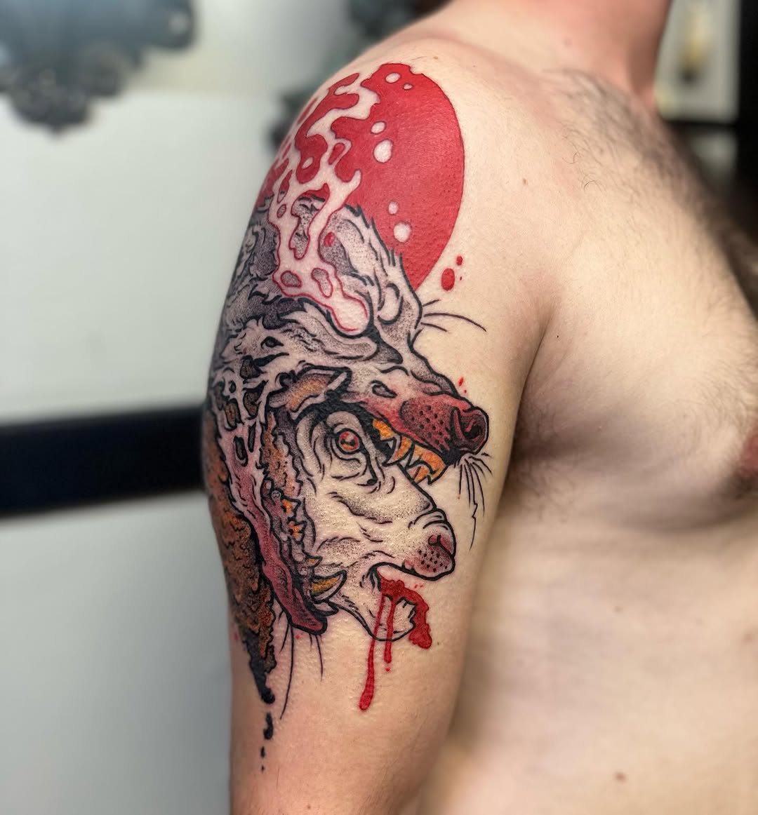 Tattoo by @cierahightattoos — neo_traditional, trash_polka