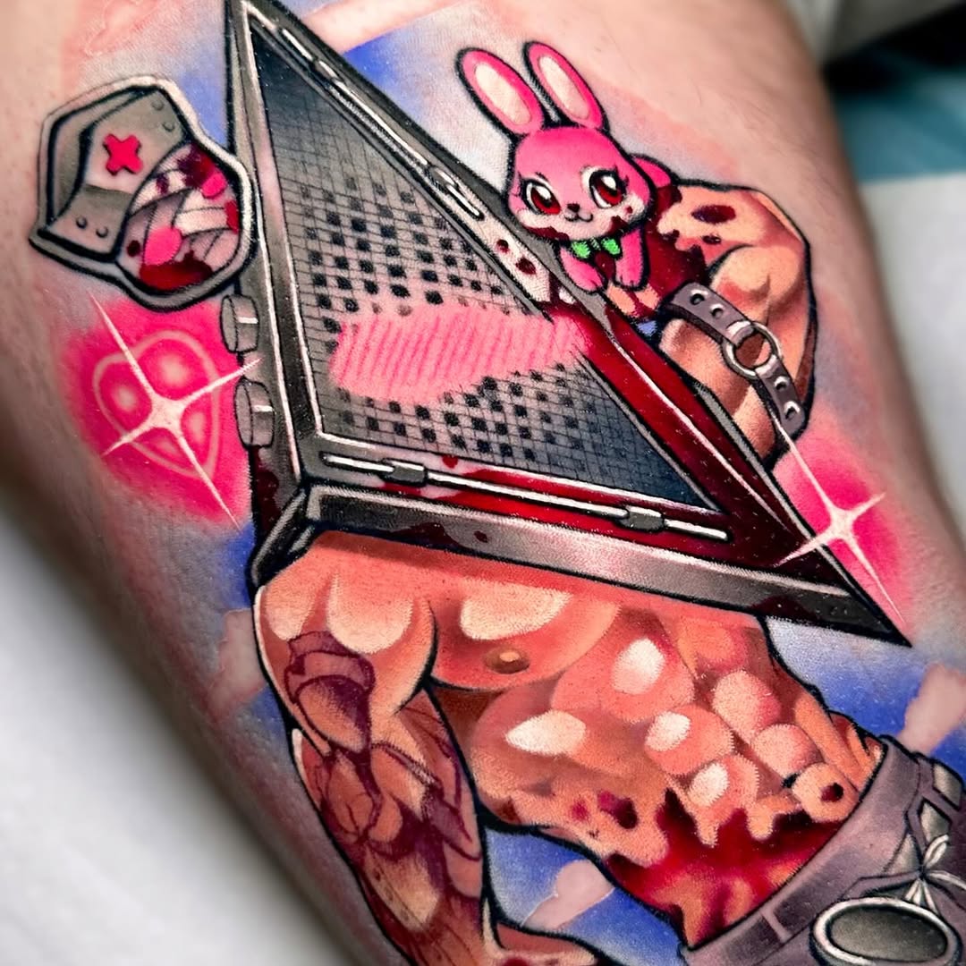 Tattoo by @tamagothchick β new_school, dark_realism